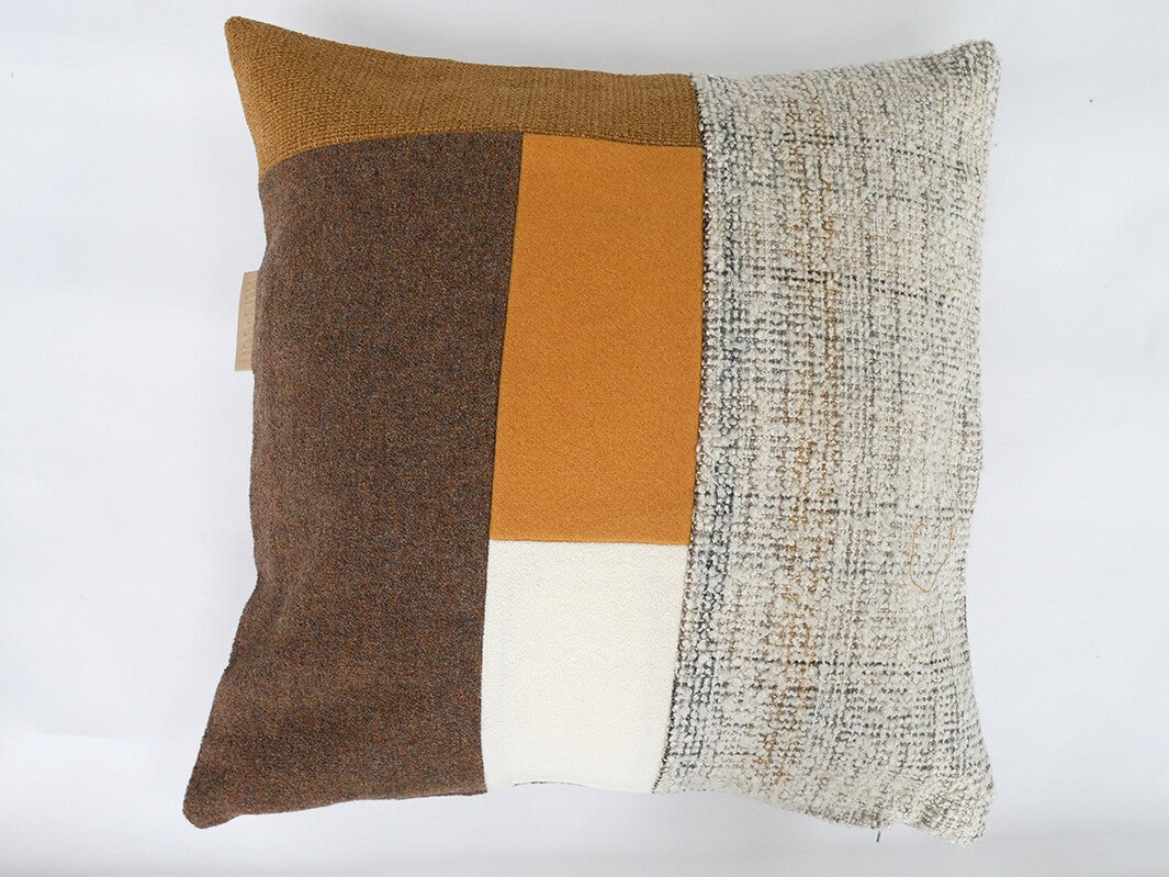 Kussen 0791 geel/bruin, 60x60cm