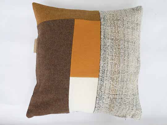 Kussen 0791 geel/bruin, 60x60cm