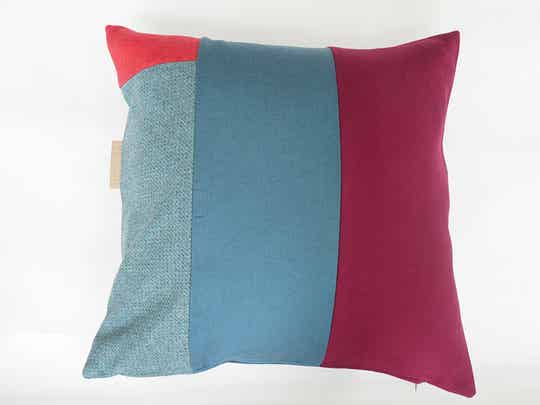 Kussen 0792 roze/paars/blauw, 60x60cm