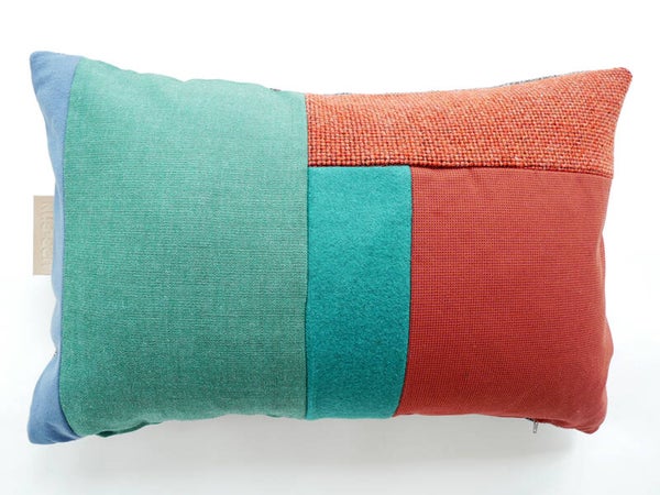 Kussen 0687 groen/rood, 40x60cm