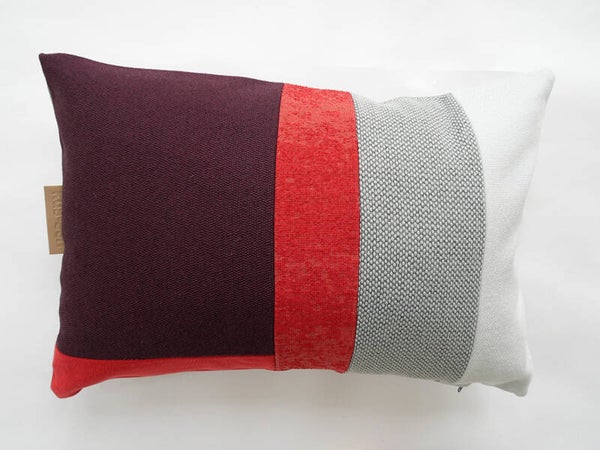 Kussen 0679 paars/roze/grijs, 40x60cm