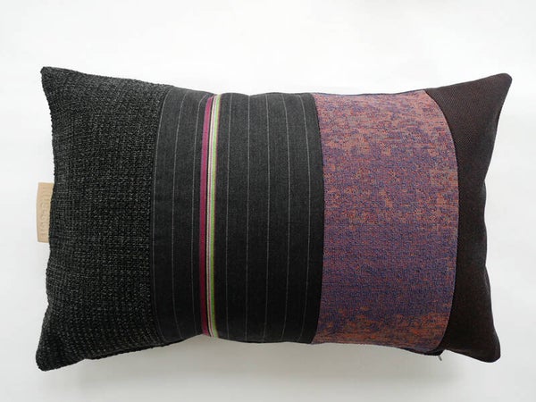 Kussen 0675 grijs/paars, 40x60cm