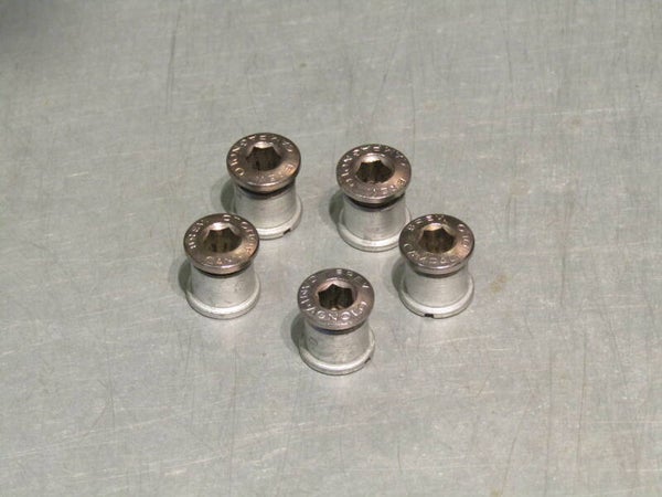 CAMPAGNOLO ATHENA/CHORUS ERA Vintage 80's/90's STRADA/ROAD Chain ring bolt set 5X What you see is what you will get MINT! BLB001 001-002-05 06/23/24