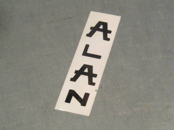 ALAN Head tube Frame sticker NOS! BXCC0018 6565 09/13/24