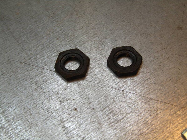 CAMPAGNOLO ( FB ) Vintage 50's Front hub axle LOCK-NUT 2X NOS! GT003-001-005-04 01/03/25