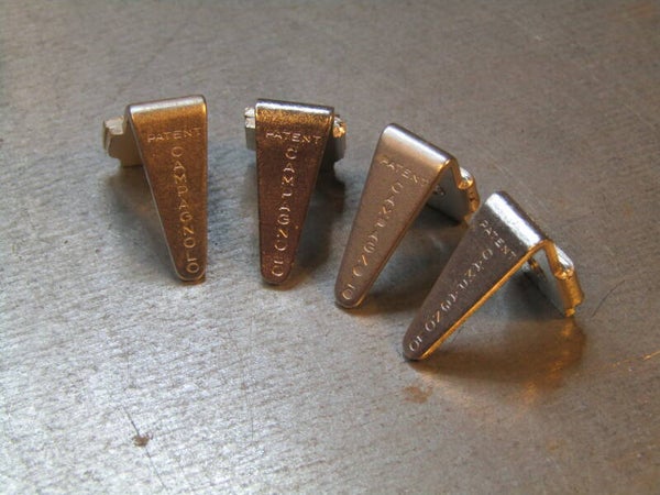 CAMPAGNOLO Vintage 80's SUPER RECORD ALLOY Pedal tabs 2 pairs without mounting hardware NOS! GT005 001-001-02 03/05/25