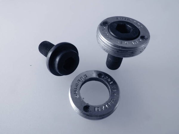 SHIMANO Vintage 70's/80's 1 key release crank arm bolts 1 pair 2nd hand OB003 001-01 03/08/25