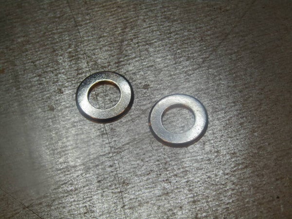 ZEUS 2000 ERA Vintage 70's/80's Chromed crank arm bolt washers 2X NOS! GT003 001-001-02 03/09/25