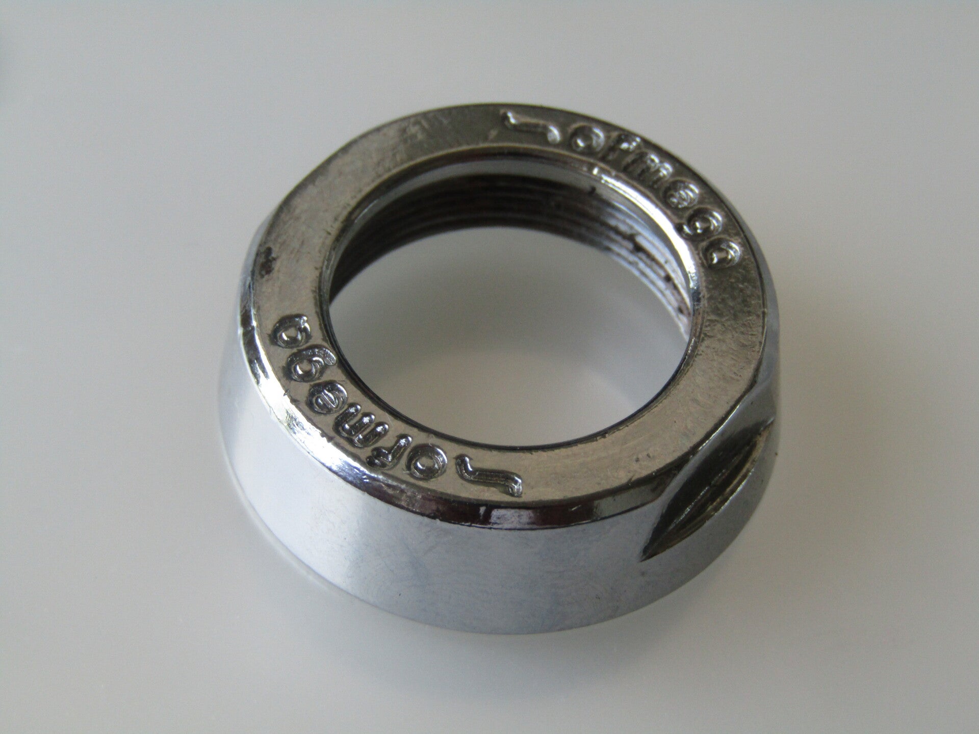 OFMEGA Vintage 80's MASTER TYPE ENGLISH Thread Headset LOCK-NUT NOS!GT006 001-004-02 05/07/25