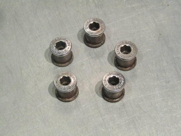 SR / SAKAE Vintage 70's Double chain ring bolt set 2nd hand BLB004 003-001-05 07/25/25