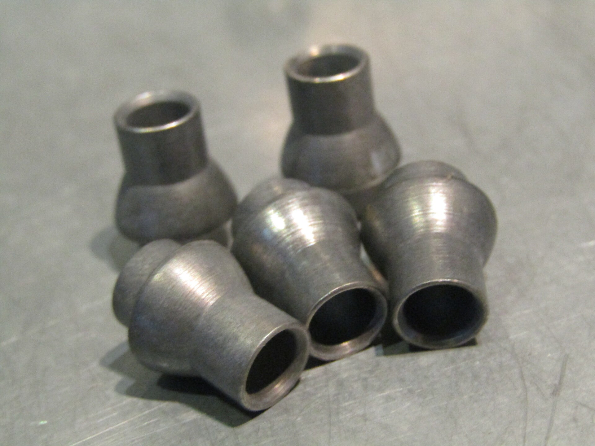 WEINMANN TYPE VINTAGE 70's STEEL Lever end buttons 5X NOS! BLB006 004-002-05 08/26/25