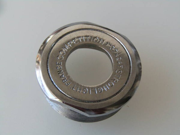 STRONGLIGHT Vintage 70's COMPETITION ENGLISH Thread 1'37 X 24F Bottom bracket fixed cup MINT! GT006 006-01 10/04/25