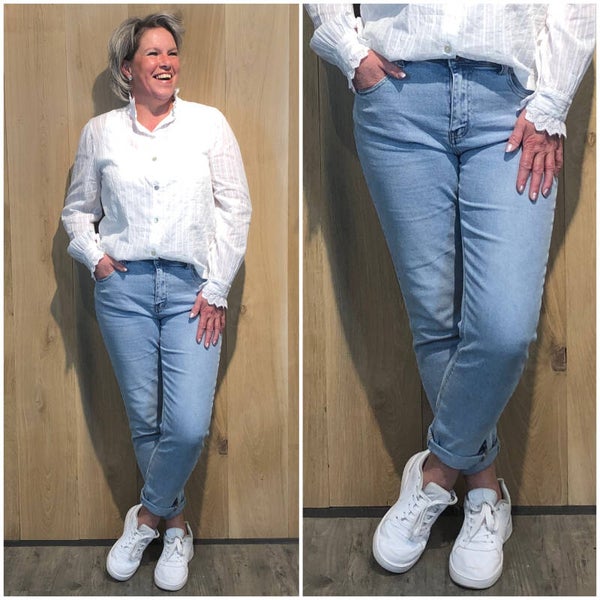 MOM Jeans 'Lichte wassing'