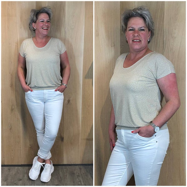 Top ‘Enjoy’ beige