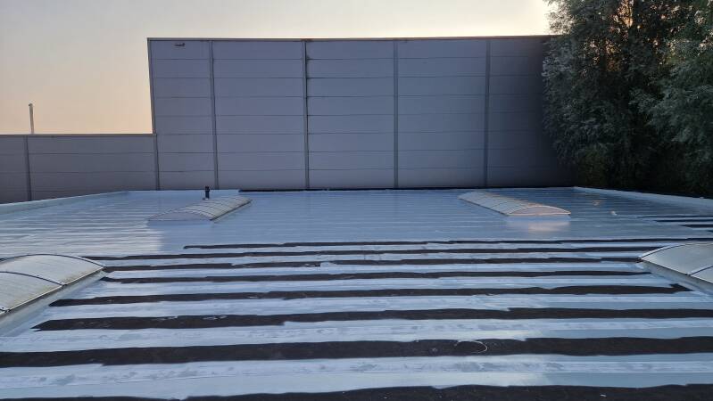 geotextiel aanbrengen dakcoating