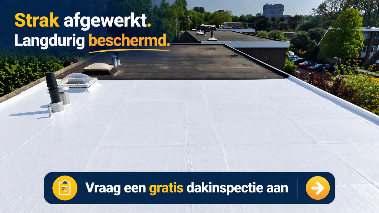 Projecten van Dakbeschermers met dakcoating en dakrenovatie