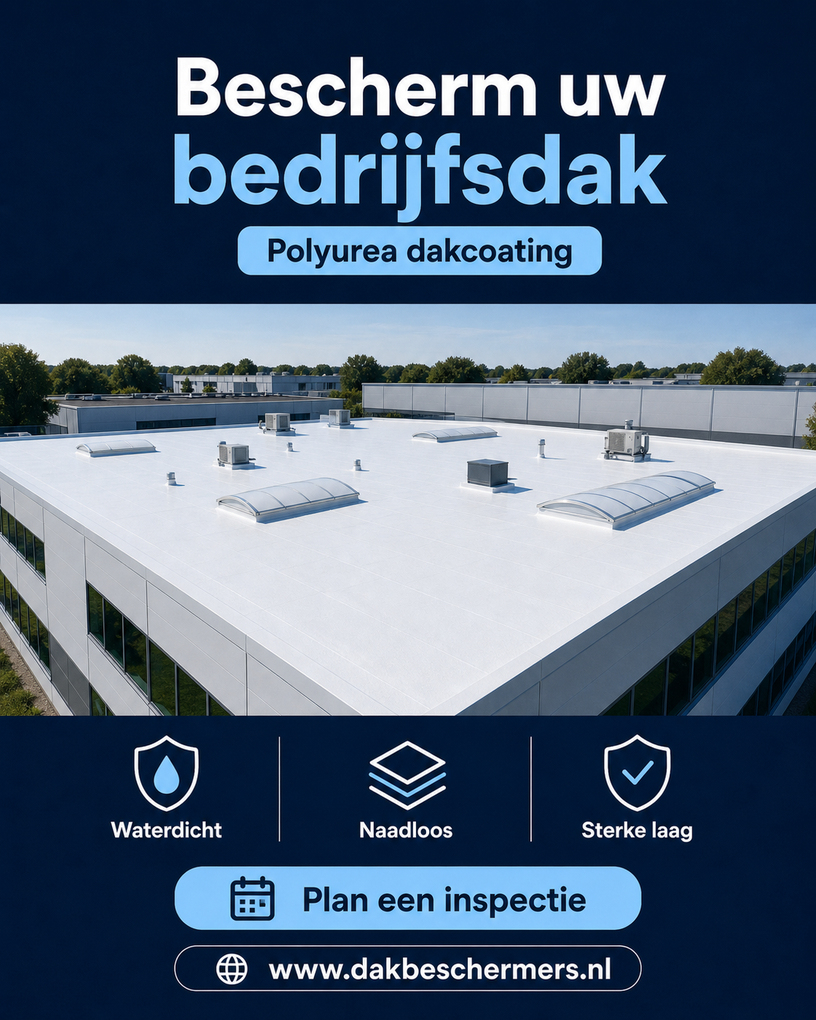 Dakcoating voor bedrijfspanden en zakelijke platte daken
