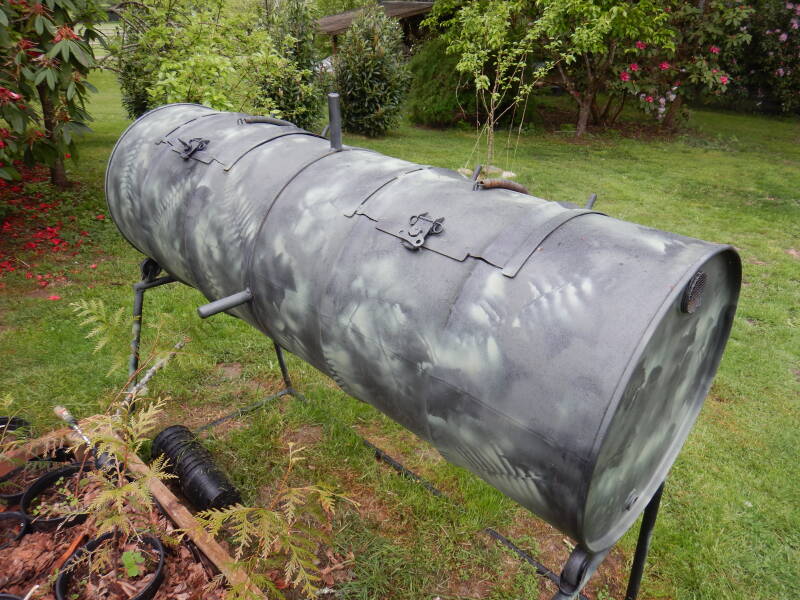 Custom Double Barrel Compost Bin 