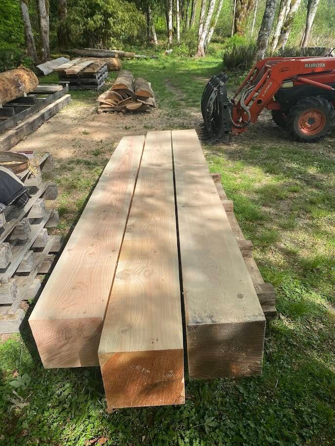 Rough Cut 12"x12"x12' Doug Fir Beams