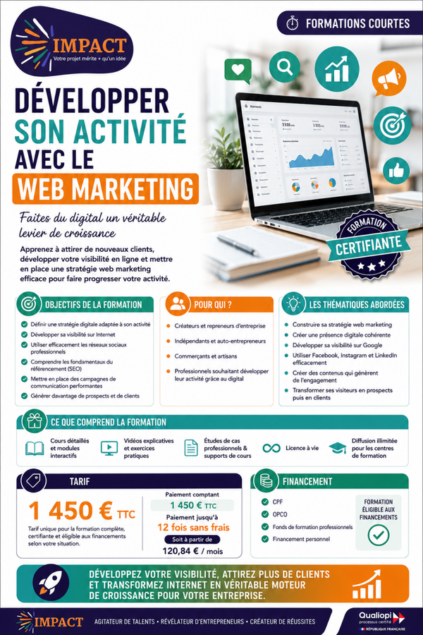 Développer son activité avec le web marketing
