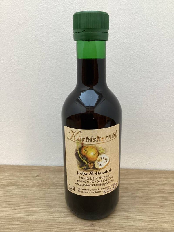 Echtes Steirisches Kürbiskernöl – 0,25 Liter