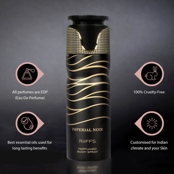 RiiFFS Imperial Noir geparfumeerde bodyspray for men.