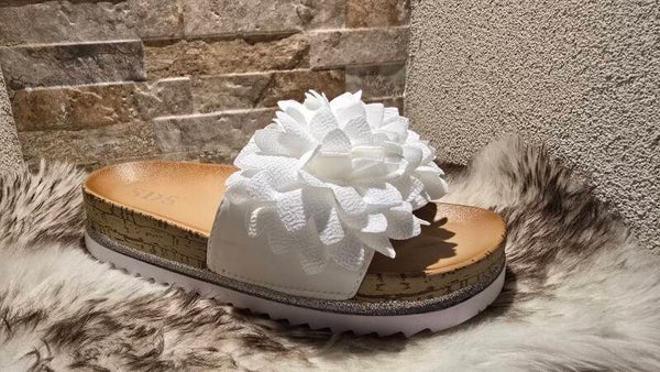 Slipper bloem white