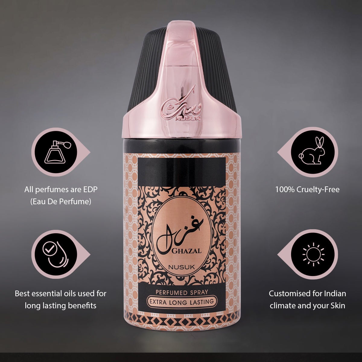 Nusuk Ghazal geparfumeerde spray/deodorant.