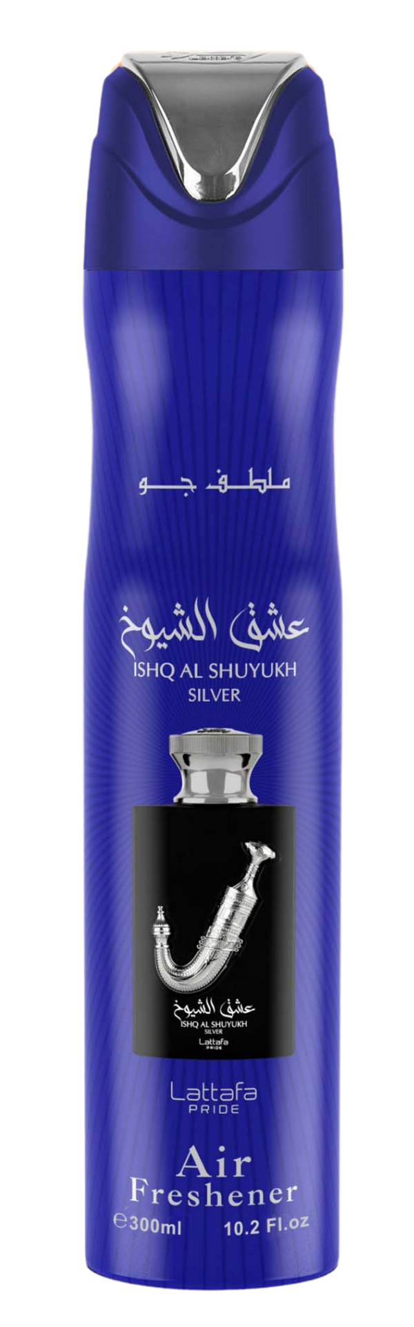 Lattafa Ishq Al Shuyukh Silver Air Freshener.
