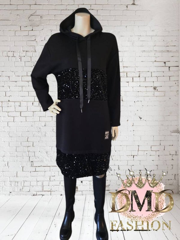 glitterjurk pailletten