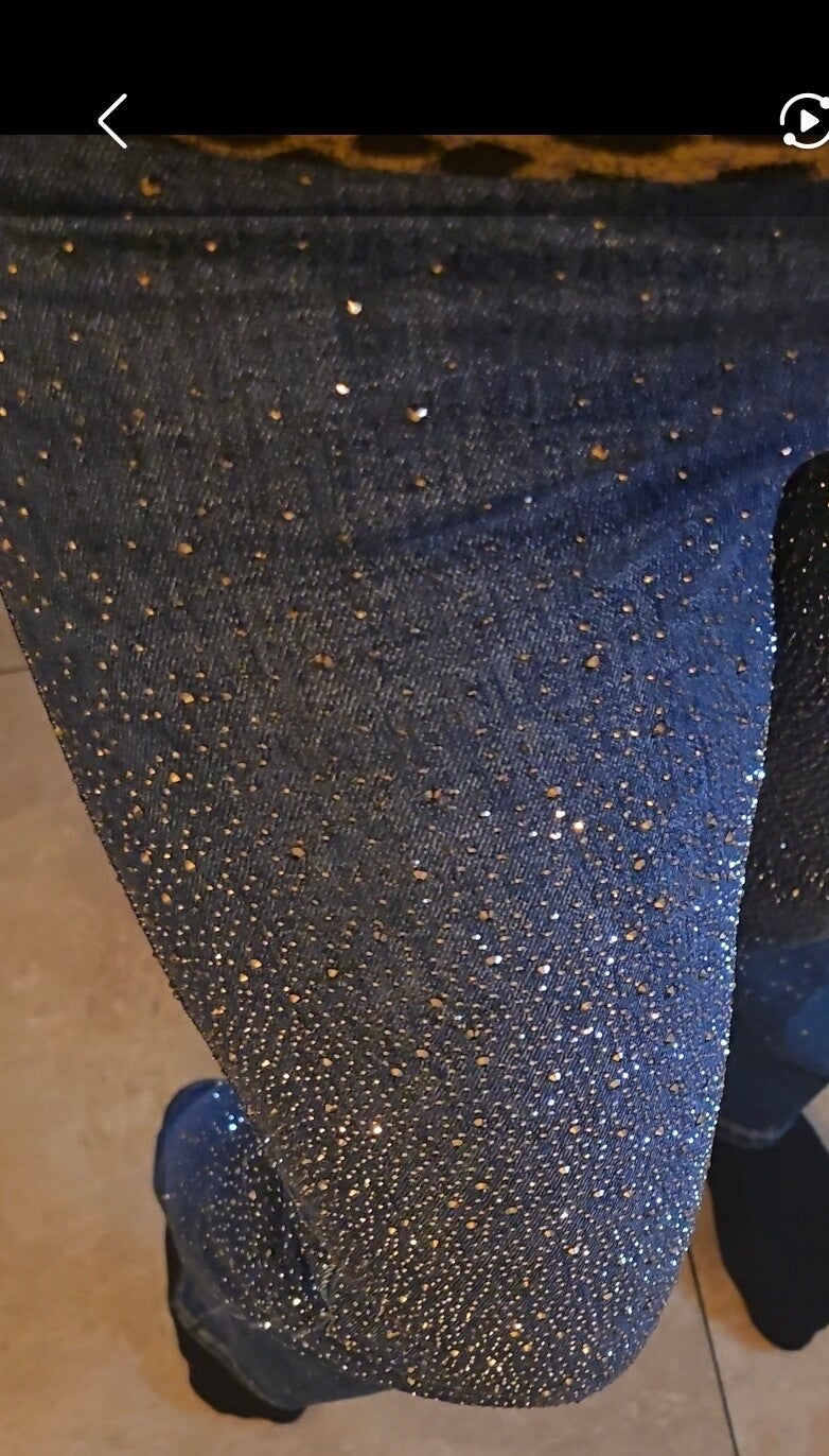 Bling bling spijkerbroek