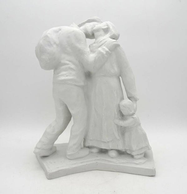 EDOUARD NOOTENS "LE DEPART" BISQUE PORCELAIN TECO (BOIS DE BREUX) SCULPTURELIEGE