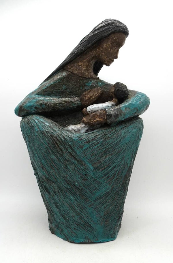 LARGEONE OF A KIND (PIECE UNIQUE) ART CERAMIC SCULPTURE BY ODETTE DIJEUX (NAMUR)