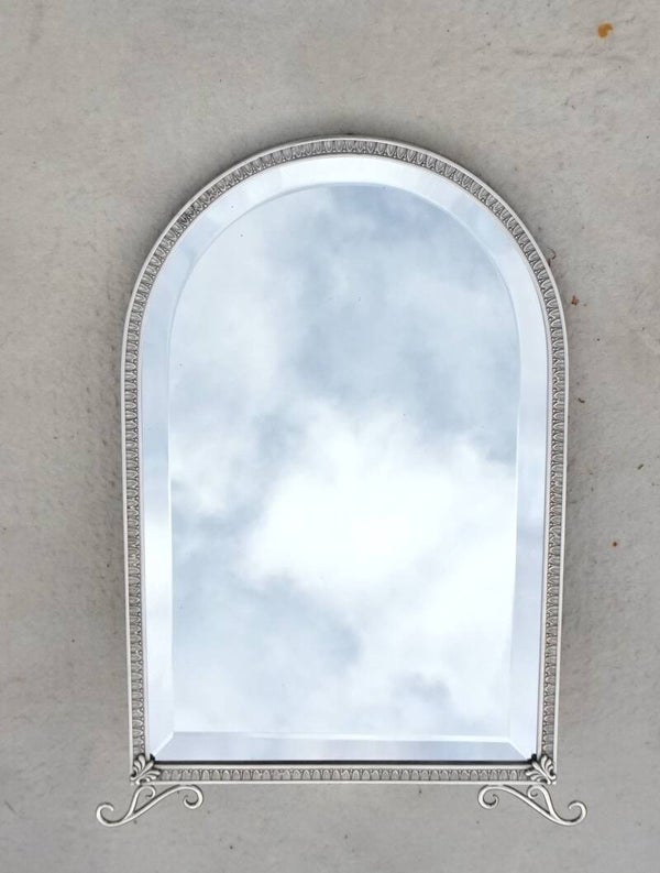 ANTIQUE SOLID SILVER A835 DELHEID FRERES BRUSSELS VANITY TABLE MIRROR