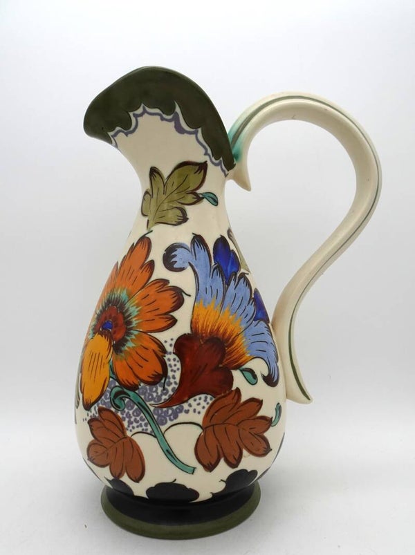 LOGARI KONINKLIJK GOUDA HOLLAND PLATEEL GROTE KAN KEAMIEK CERAMIC