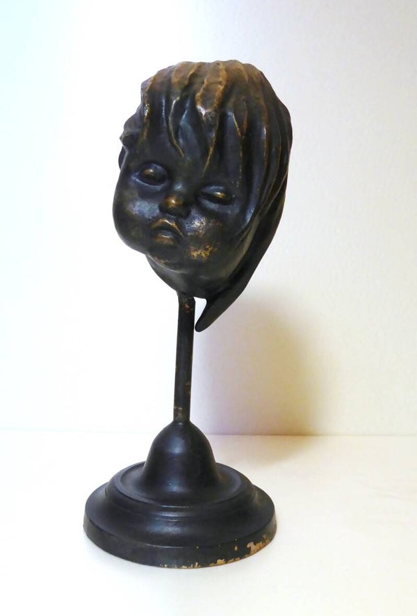 Mid century Brutalist bronze sculpture signed by Chris Ferket Belgium (Deinze)