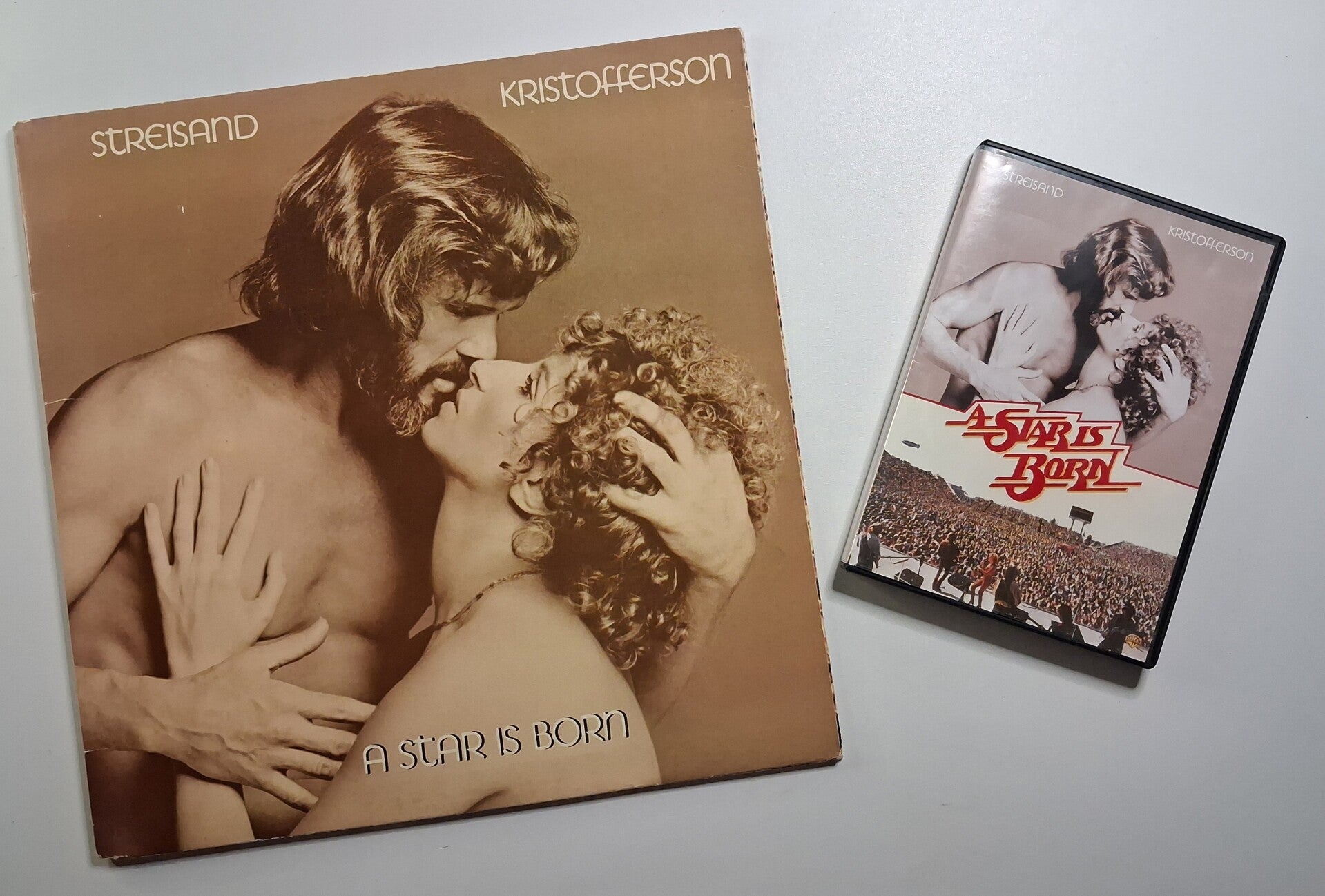 BO du film " A Star is Born" - Lot la BO vinyle 33 Tours + le DVD du film - Barbara STREISAND