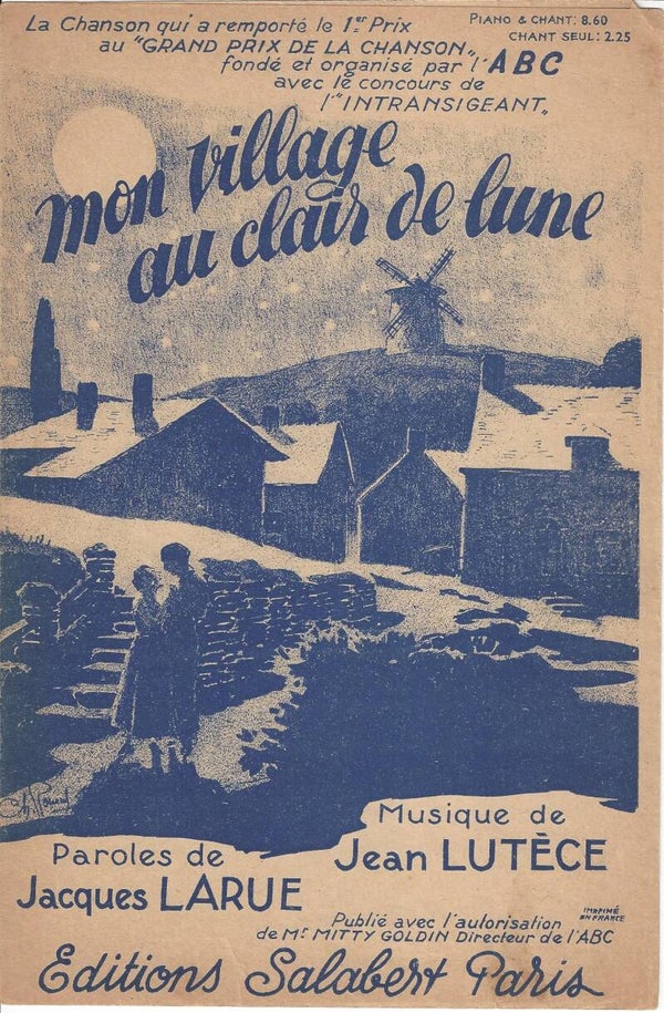 Jean Lutèce - Mon village au clair de lune