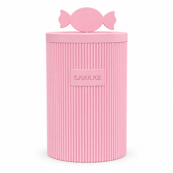 Design pot met snoepje en naam
