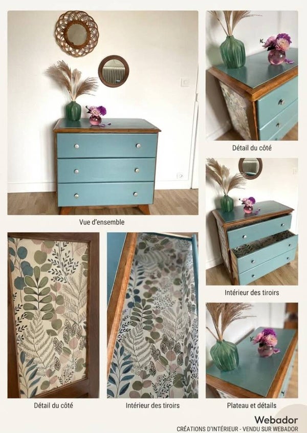 Une commode rétro au charme unique
