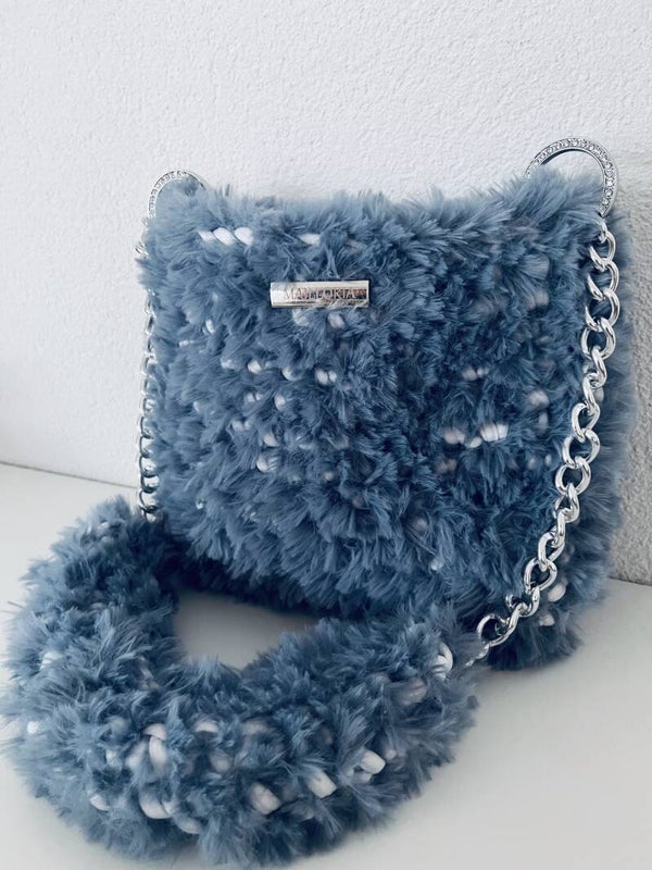 FLUFFY Bleu & Blanc