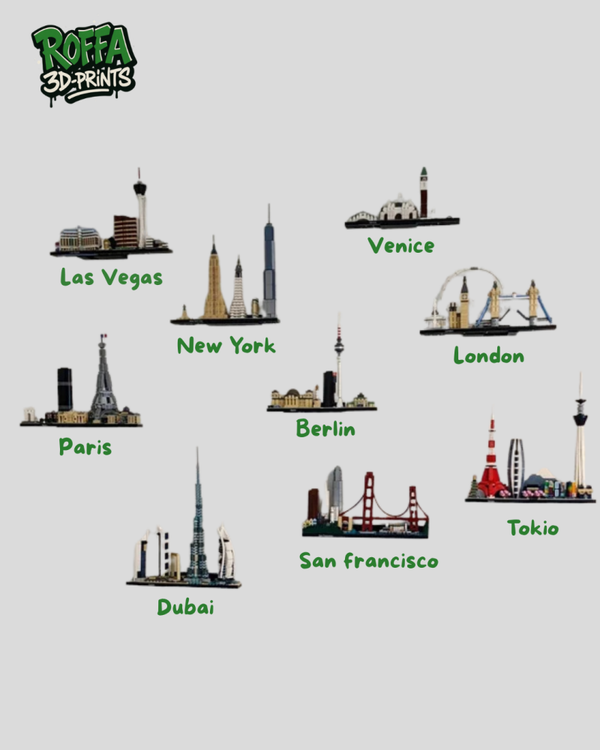 Muurbevestiging voor LEGO® Architecture sets