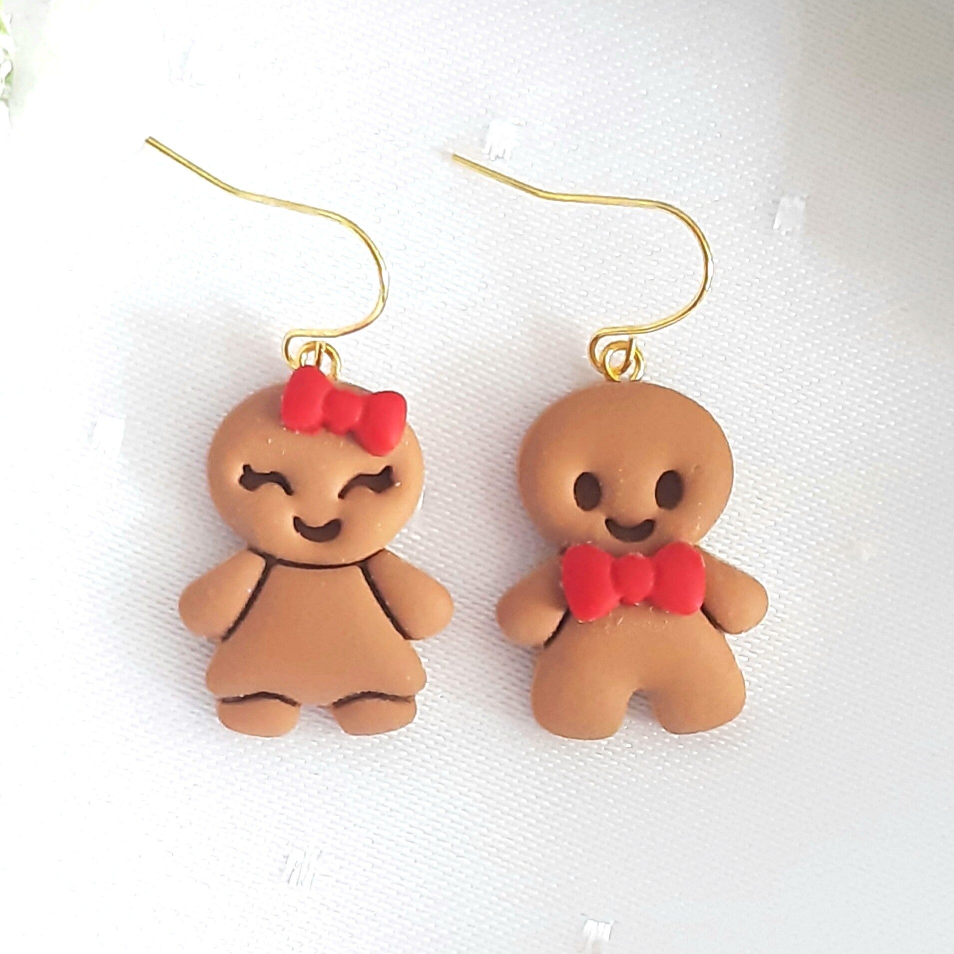 Lebkuchenmann & Lebkuchenfrau Ohrringe – festlicher Schmuck