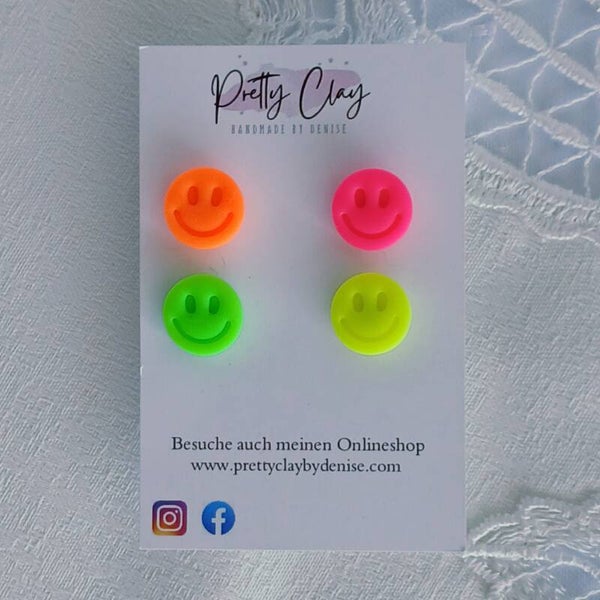 Ohrstecker | Happy Neon