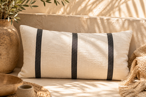 Kussenhoes black stripe