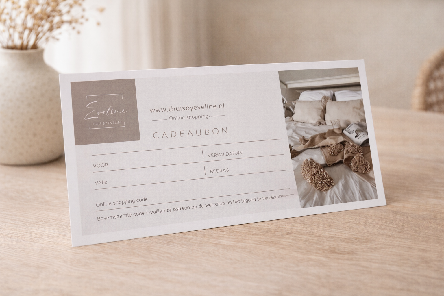 Cadeaubon ter waarde van € 15,-