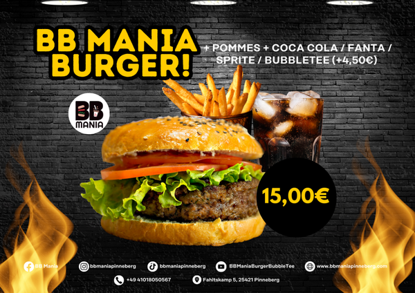 BB MANIA BURGER Menü Burger!