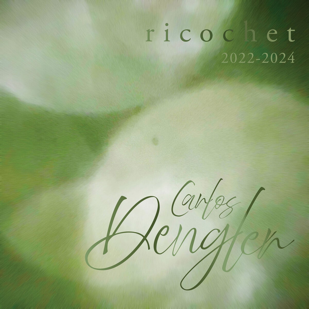 Pochette de l'album Ricochet 2022-2024 de Carlos Dengler, ex-bassiste d'Interpol