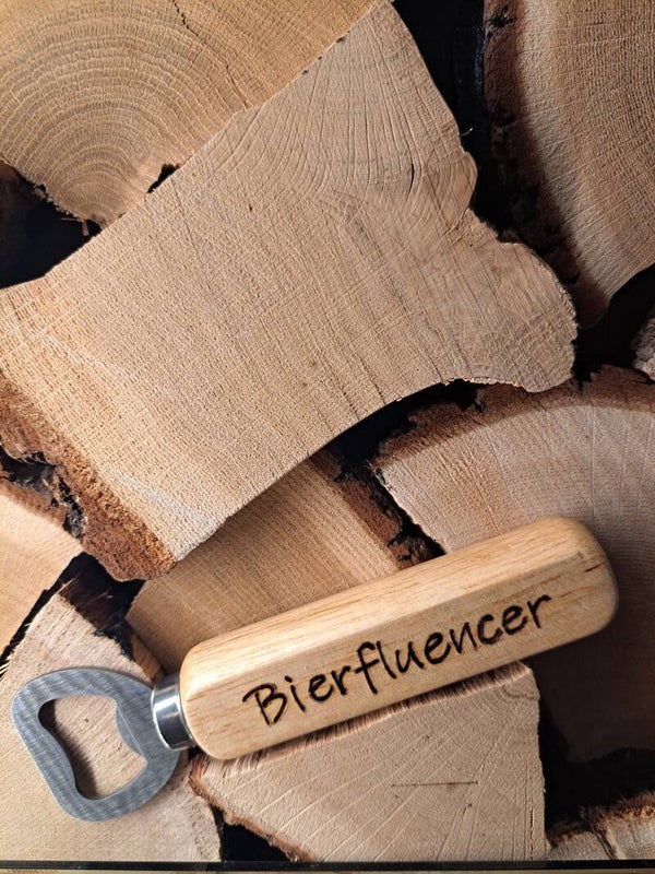 Flaschenöffner + Spruch