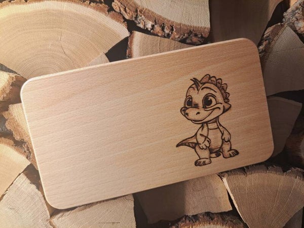 Frühstücksbrettchen + Motiv + Name (optional)